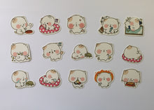 Load image into Gallery viewer, Chibi Cat Sticker Flakes Box - 45 pieces - Loose Stickers