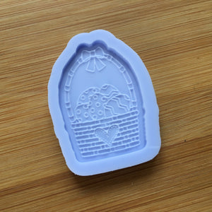 1.7" Easter Egg Basket Silicone Mold