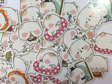 Load image into Gallery viewer, Chibi Cat Sticker Flakes Box - 45 pieces - Loose Stickers