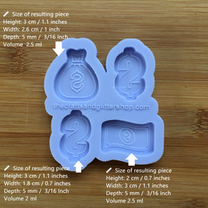 Dollar Money Silicone Mold