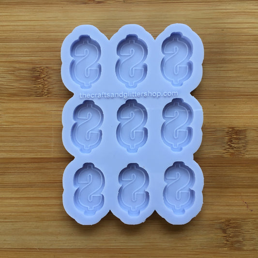Dollar Sign Silicone Mold - The Crafts and Glitter Shop