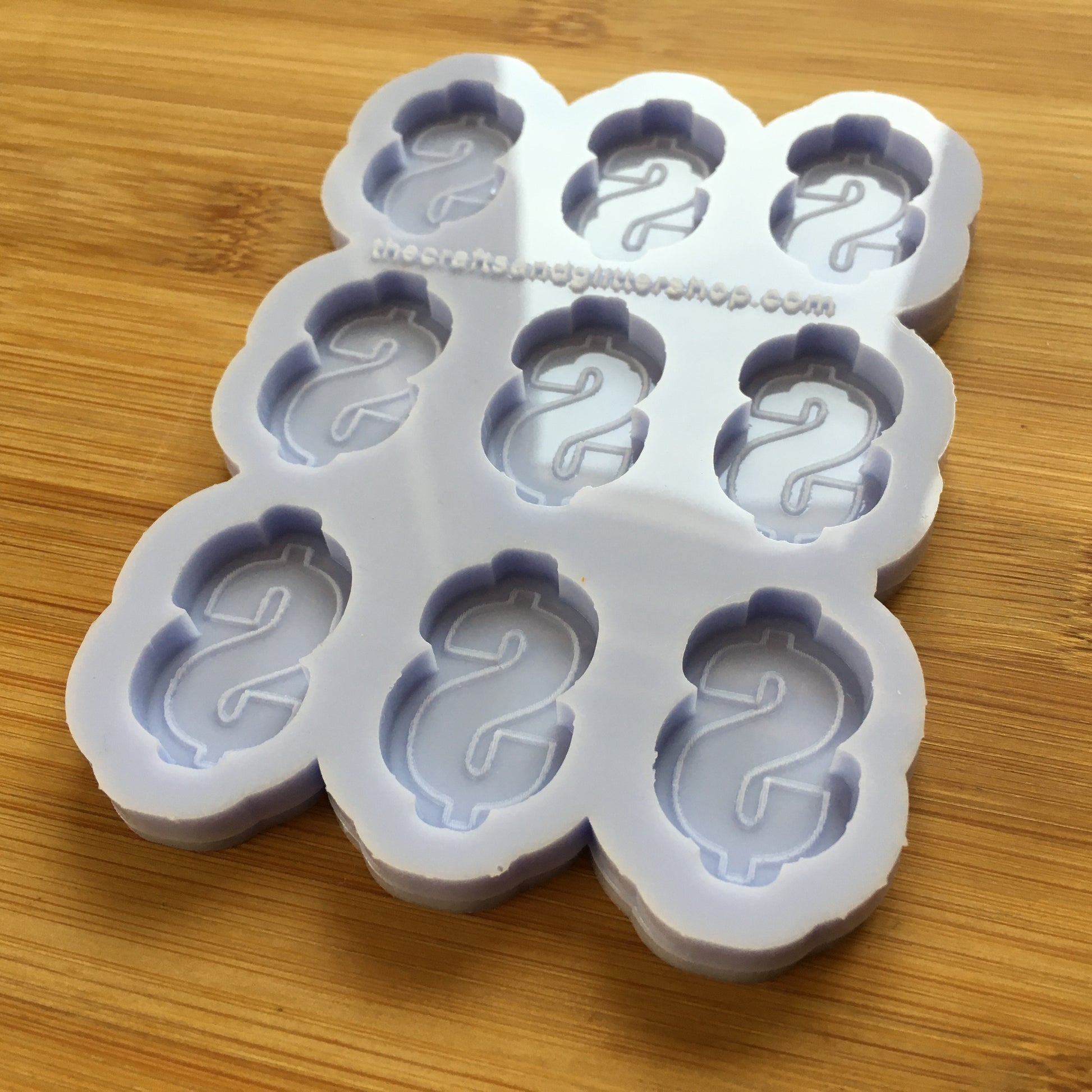 Dollar Sign Silicone Mold - The Crafts and Glitter Shop