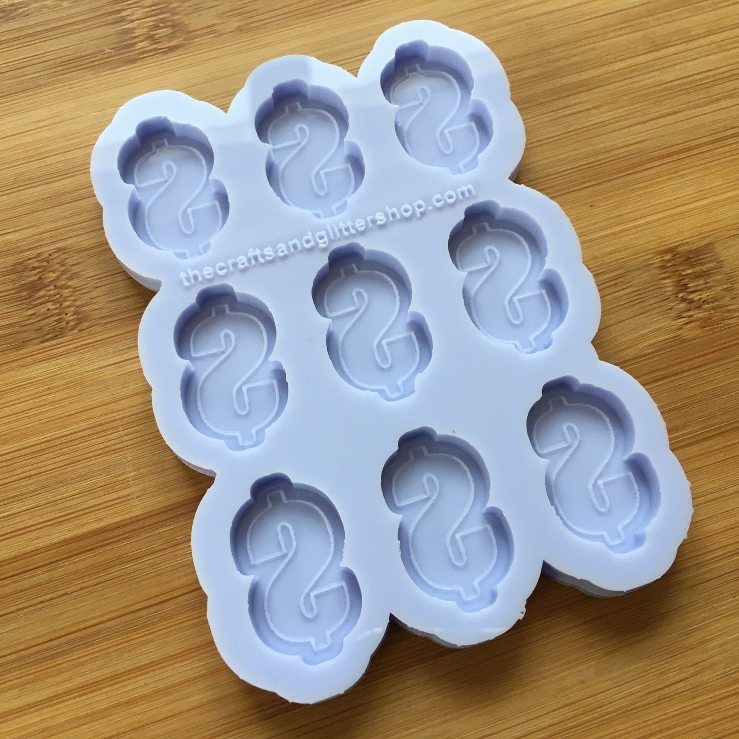 Dollar Sign Silicone Mold - The Crafts and Glitter Shop