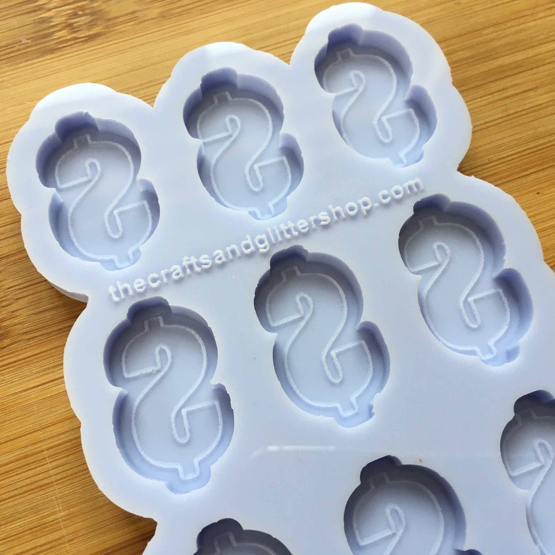 Dollar Sign Silicone Mold - The Crafts and Glitter Shop