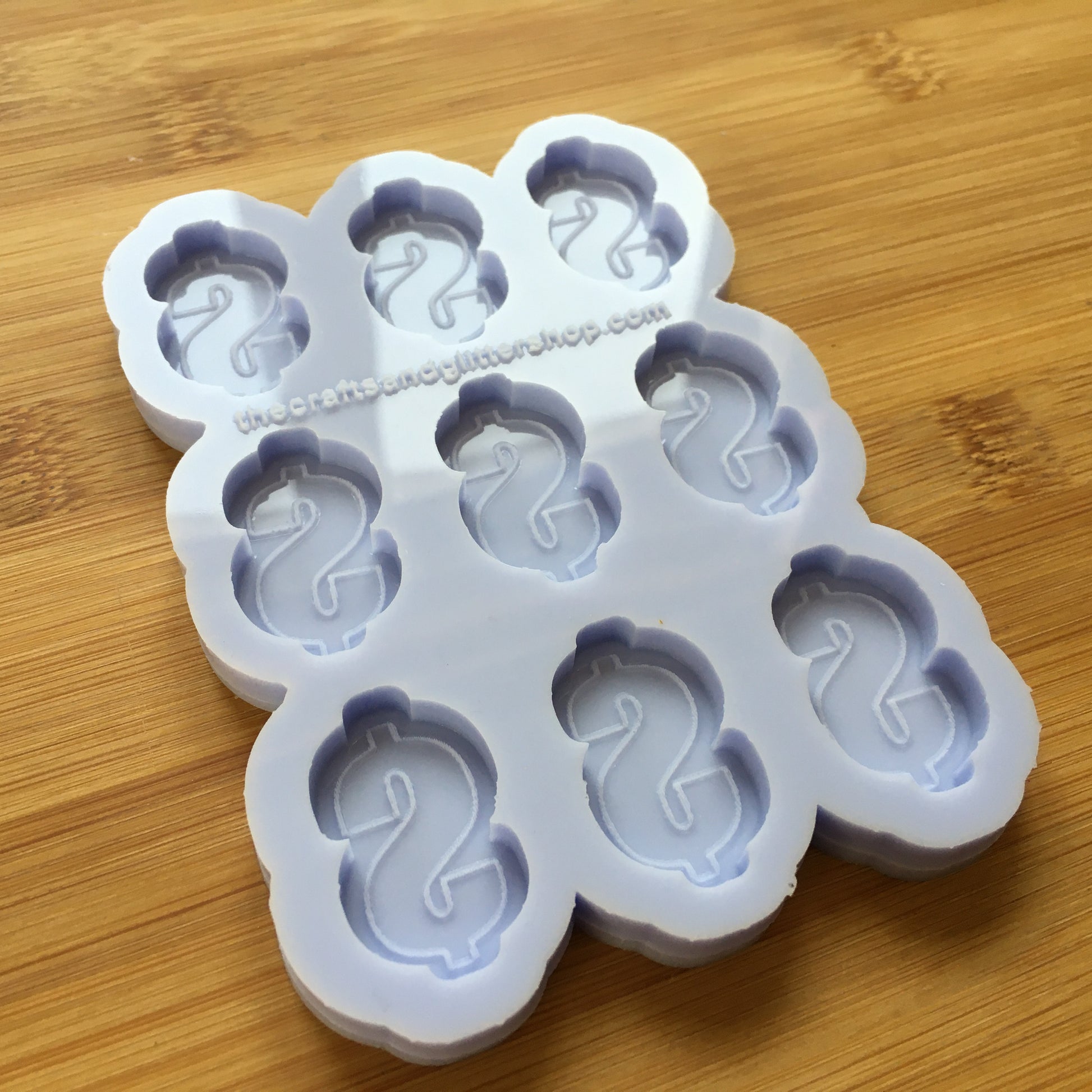 Dollar Sign Silicone Mold - The Crafts and Glitter Shop
