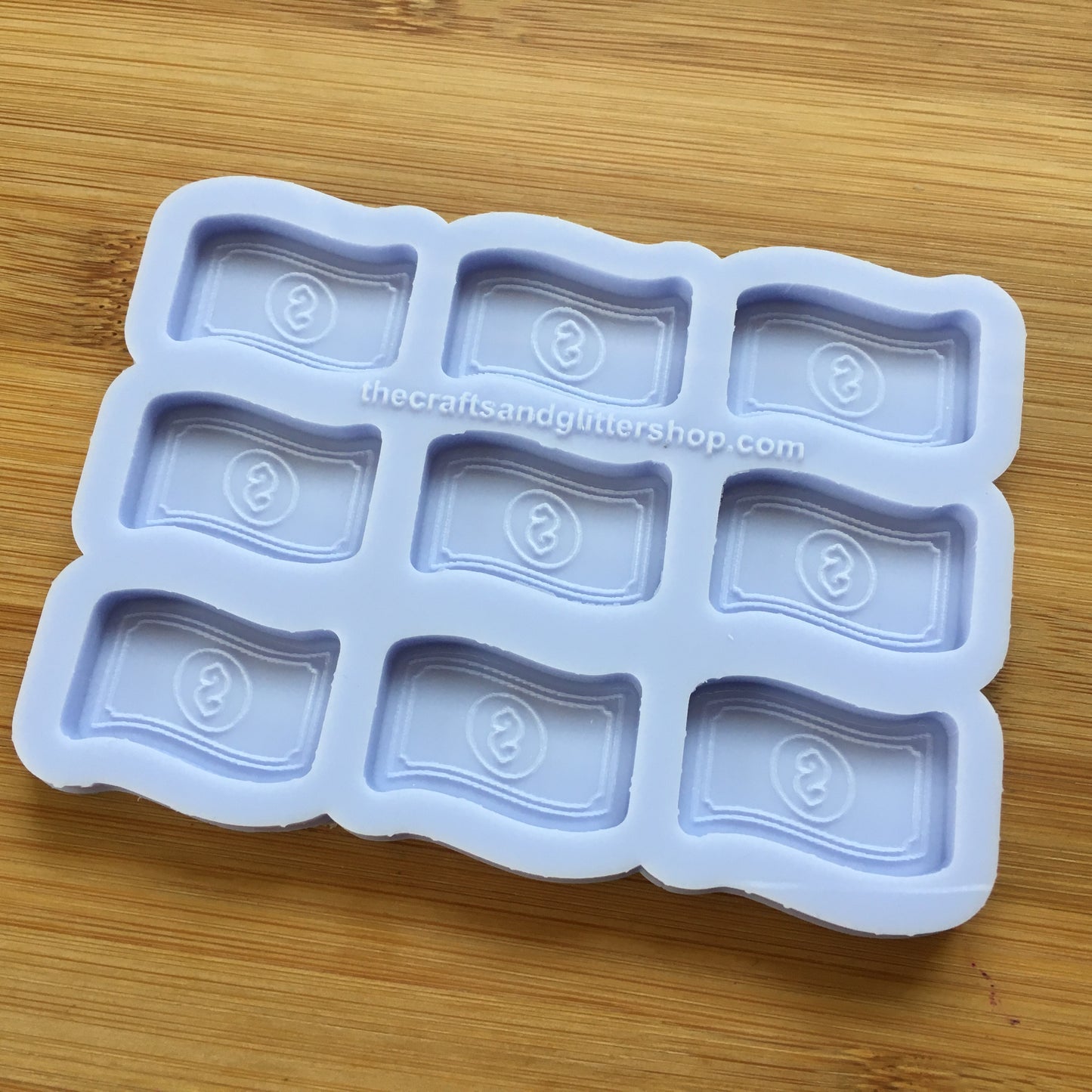 1.1 inch Dollar Bill Silicone Mold