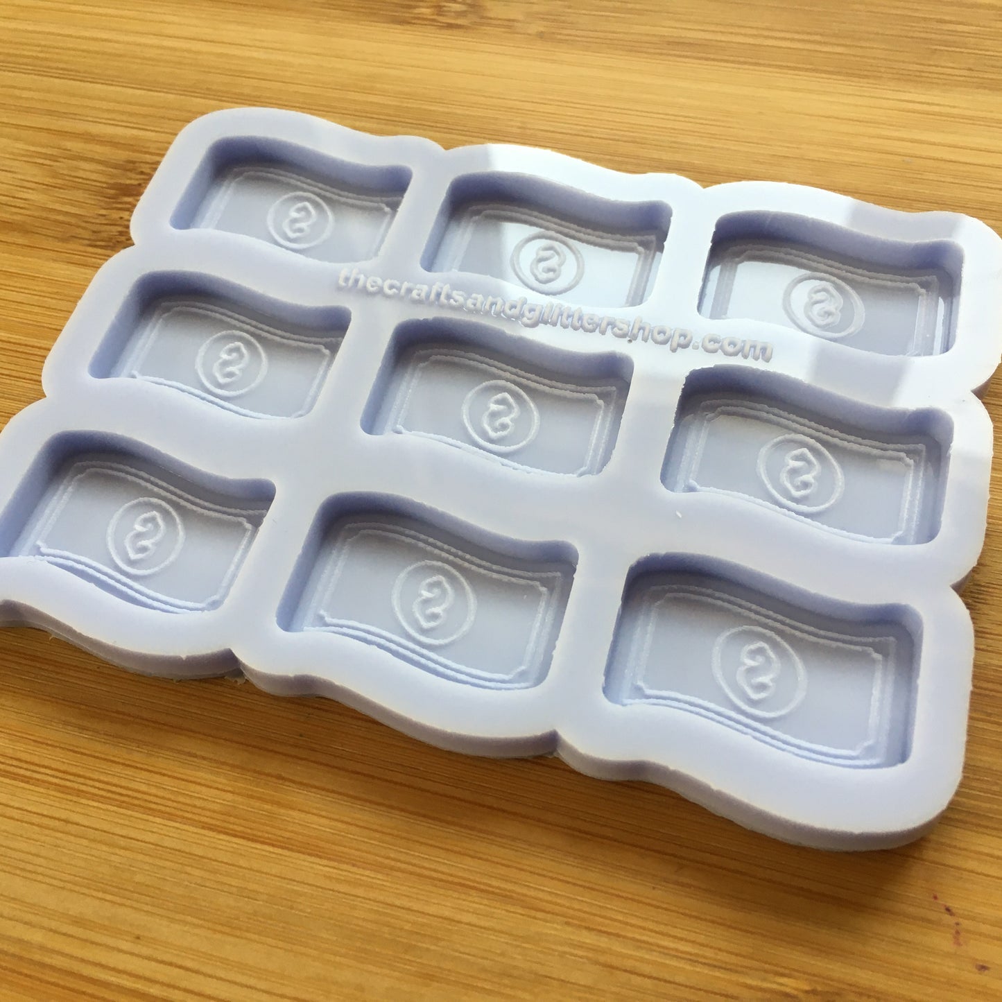 1.1 inch Dollar Bill Silicone Mold