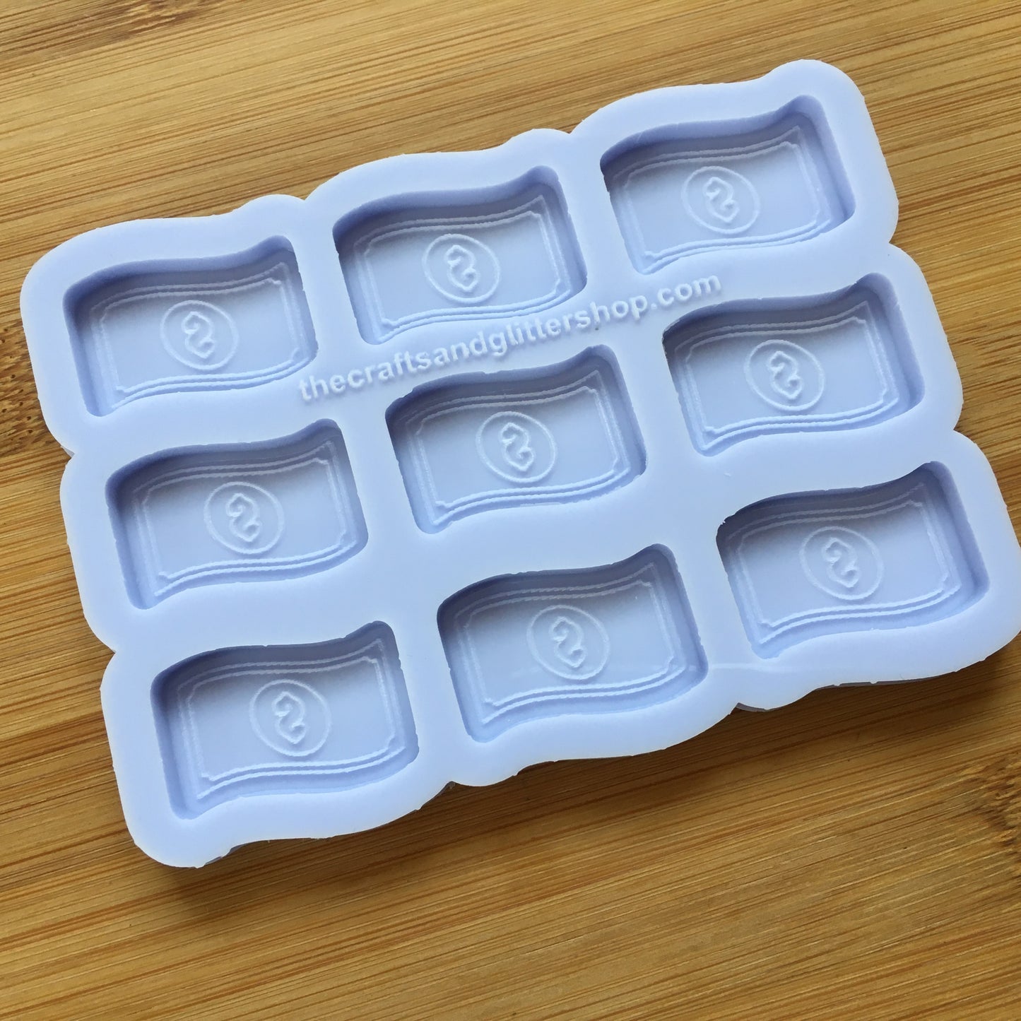 1.1 inch Dollar Bill Silicone Mold