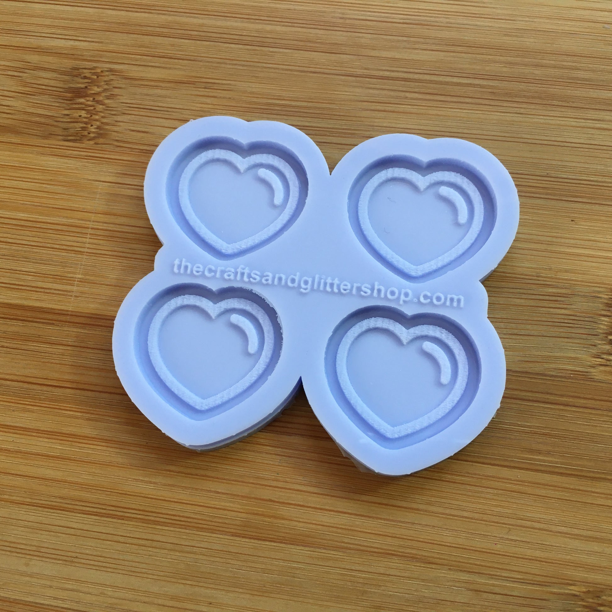 1.1 inch Heart Bubble Silicone Mold - The Crafts and Glitter Shop