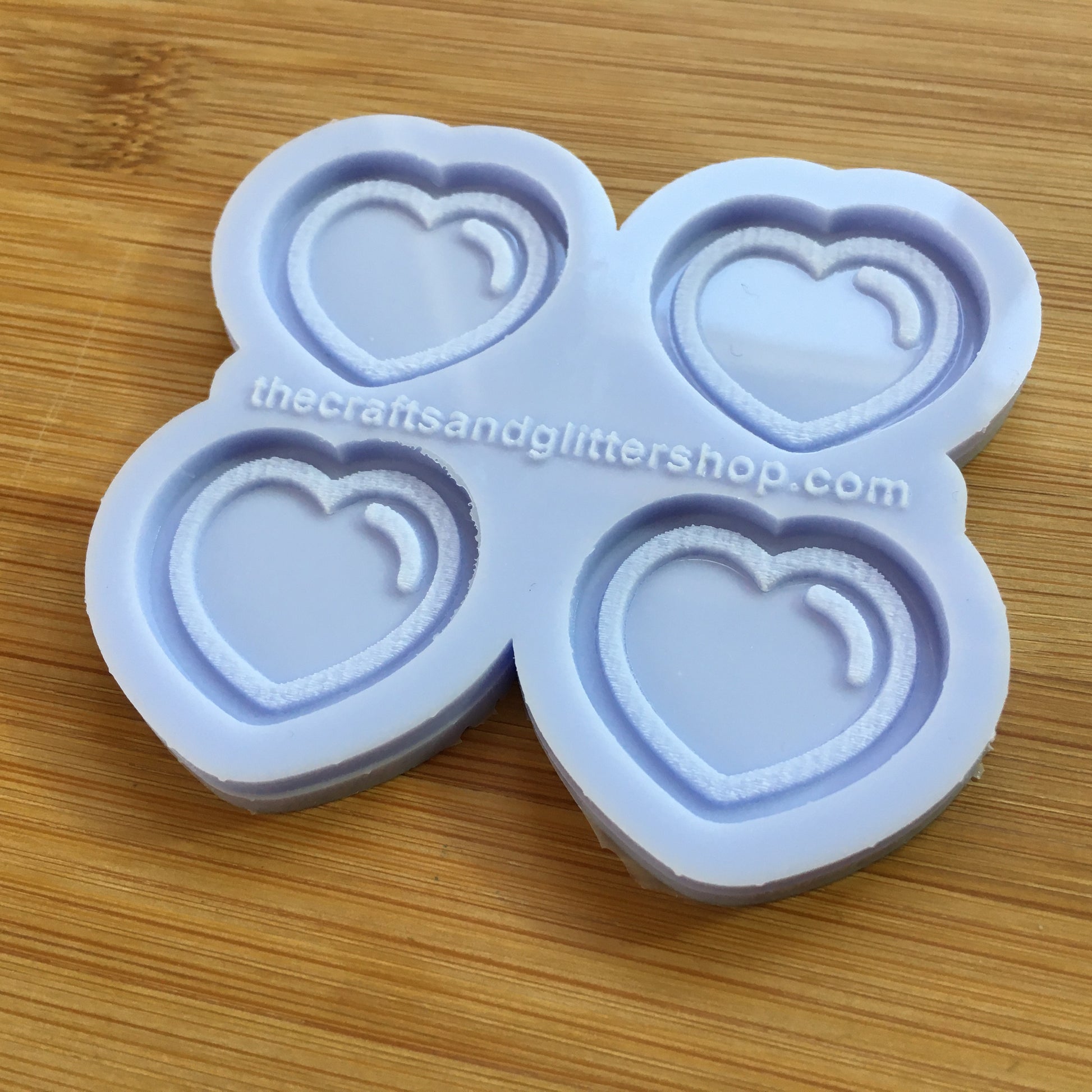 1.1 inch Heart Bubble Silicone Mold - The Crafts and Glitter Shop