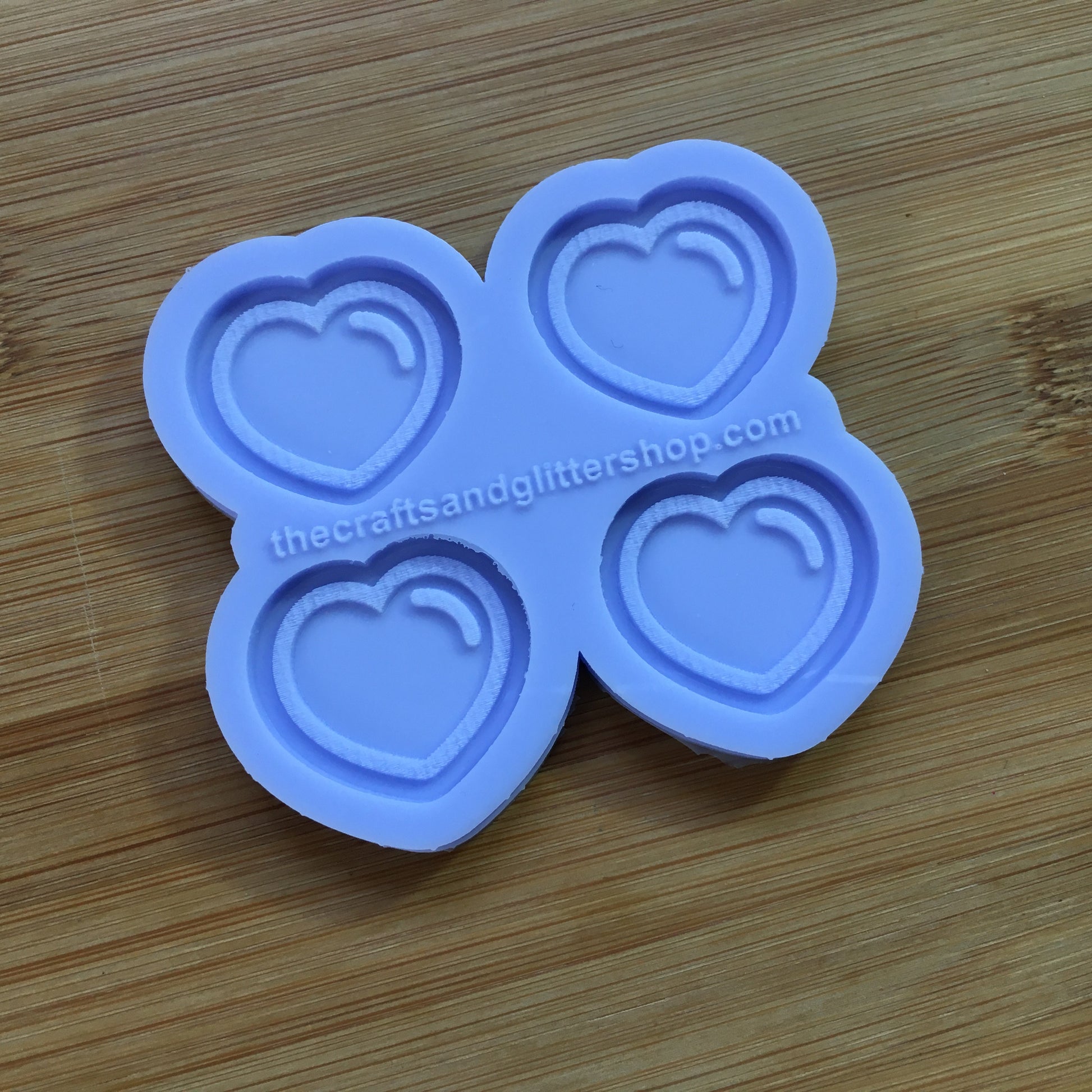 1.1 inch Heart Bubble Silicone Mold - The Crafts and Glitter Shop