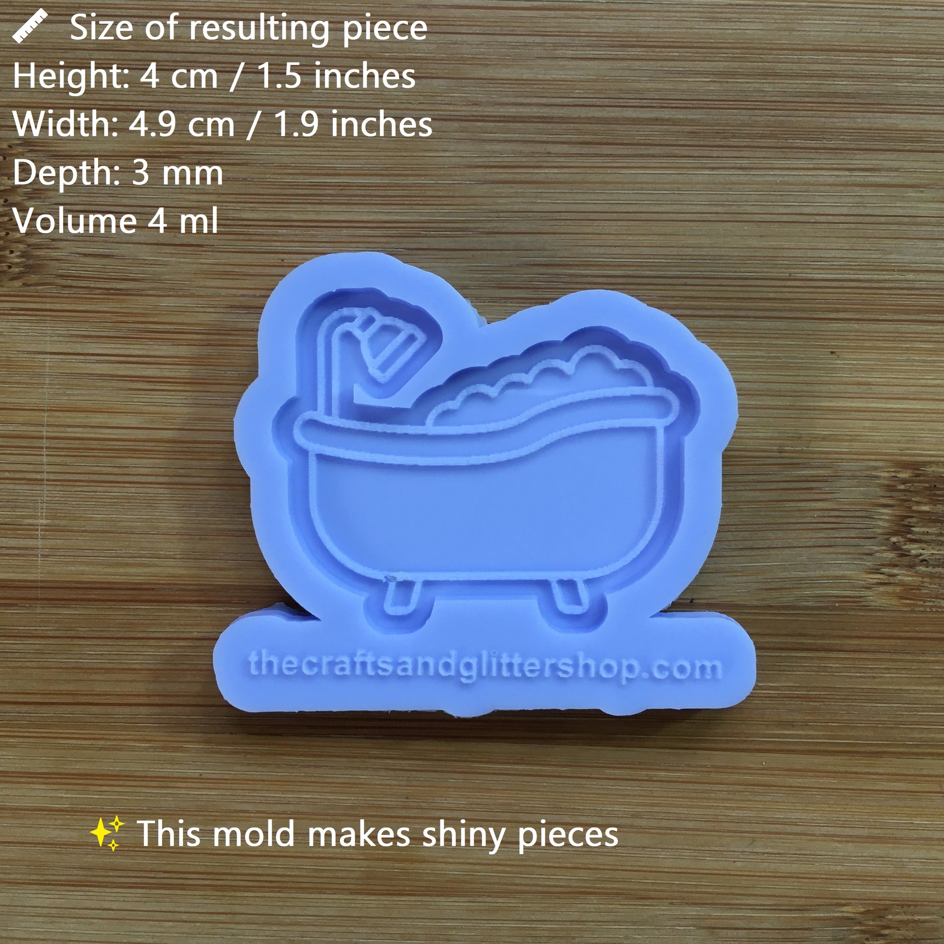 Bubble Bath Tub Silicone Mold - The Crafts and Glitter Shop