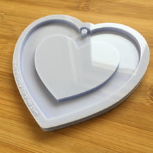 Load image into Gallery viewer, 4&quot; Heart Silicone Mold - hollow heart with hole