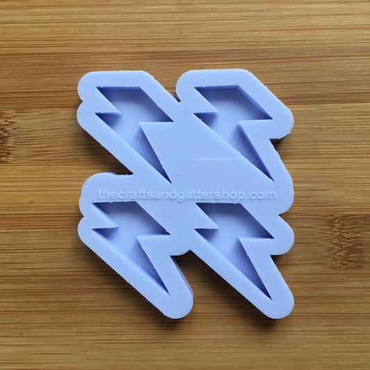 3 cm Lightning Bolt Silicone Mold - The Crafts and Glitter Shop