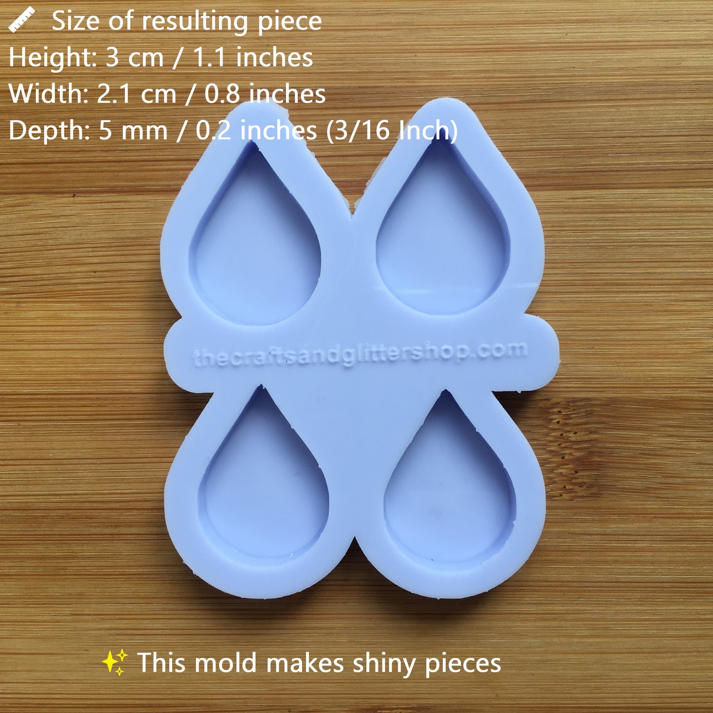 Raindrop Silicone Mold - The Crafts and Glitter Shop