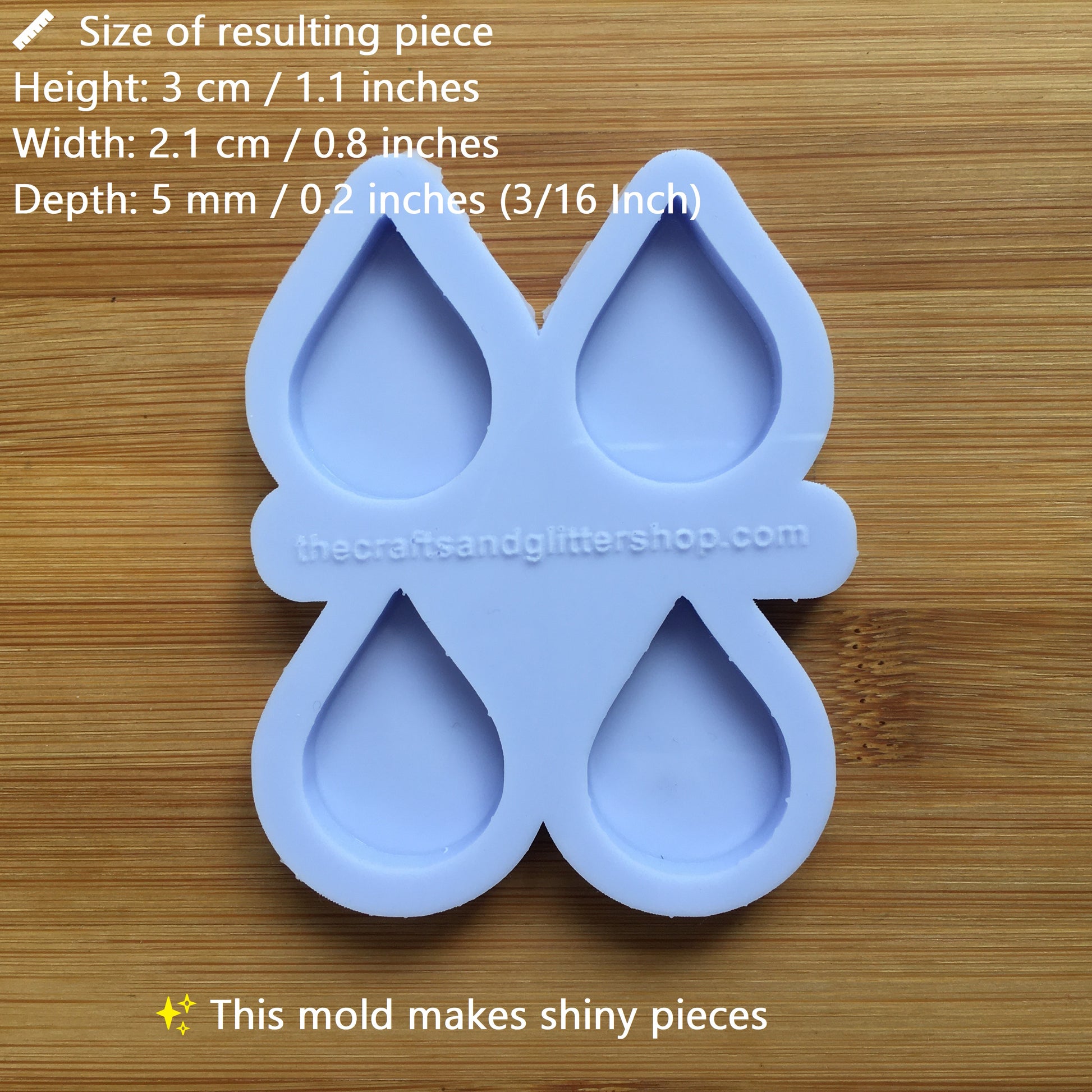 Raindrop Silicone Mold - The Crafts and Glitter Shop