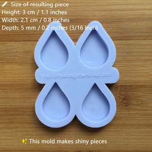 3cm Raindrop Silicone Mold