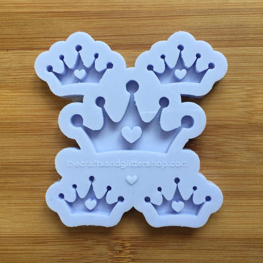 Crown Silicone Mold / Heart Tiara - The Crafts and Glitter Shop