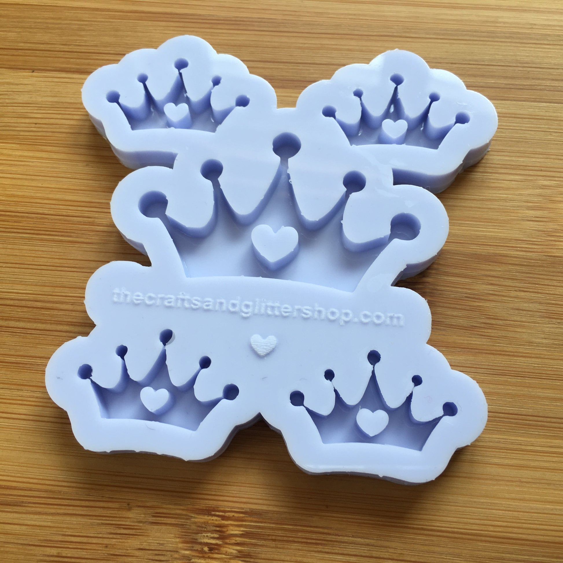 Crown Silicone Mold / Heart Tiara - The Crafts and Glitter Shop