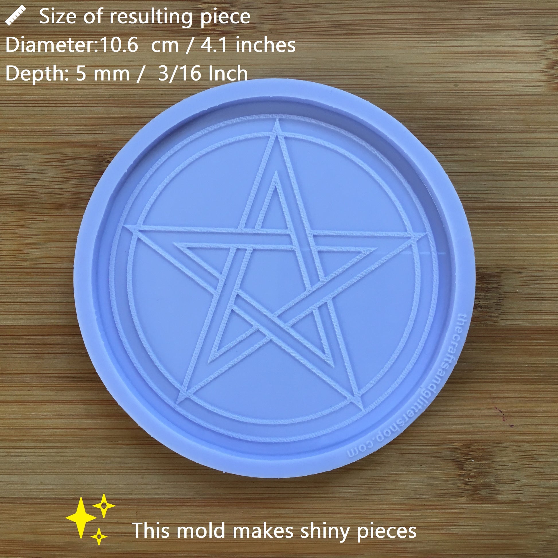 Pentagram Silicone Mold - The Crafts and Glitter Shop