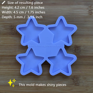 1.75" Star Silicone Mold