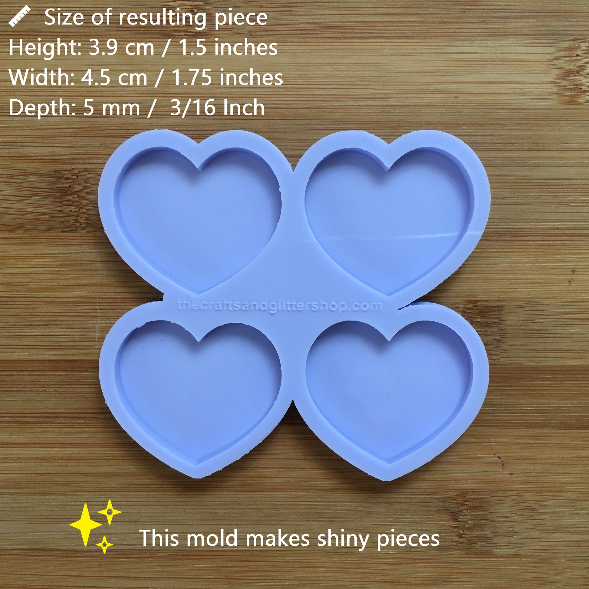 Heart Silicone Mold - The Crafts and Glitter Shop