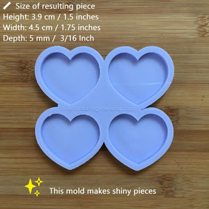 1.75" Heart Silicone Mold