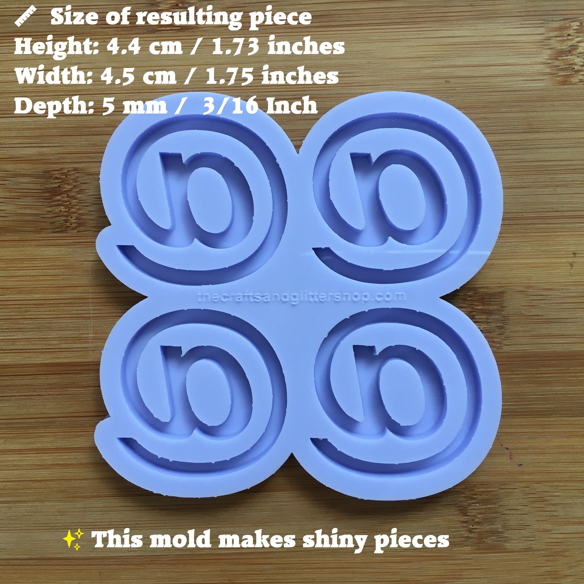 1.75" At Symbol Silicone Mold - The Crafts and Glitter Shop