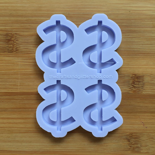 Dollar Sign Silicone Mold - The Crafts and Glitter Shop