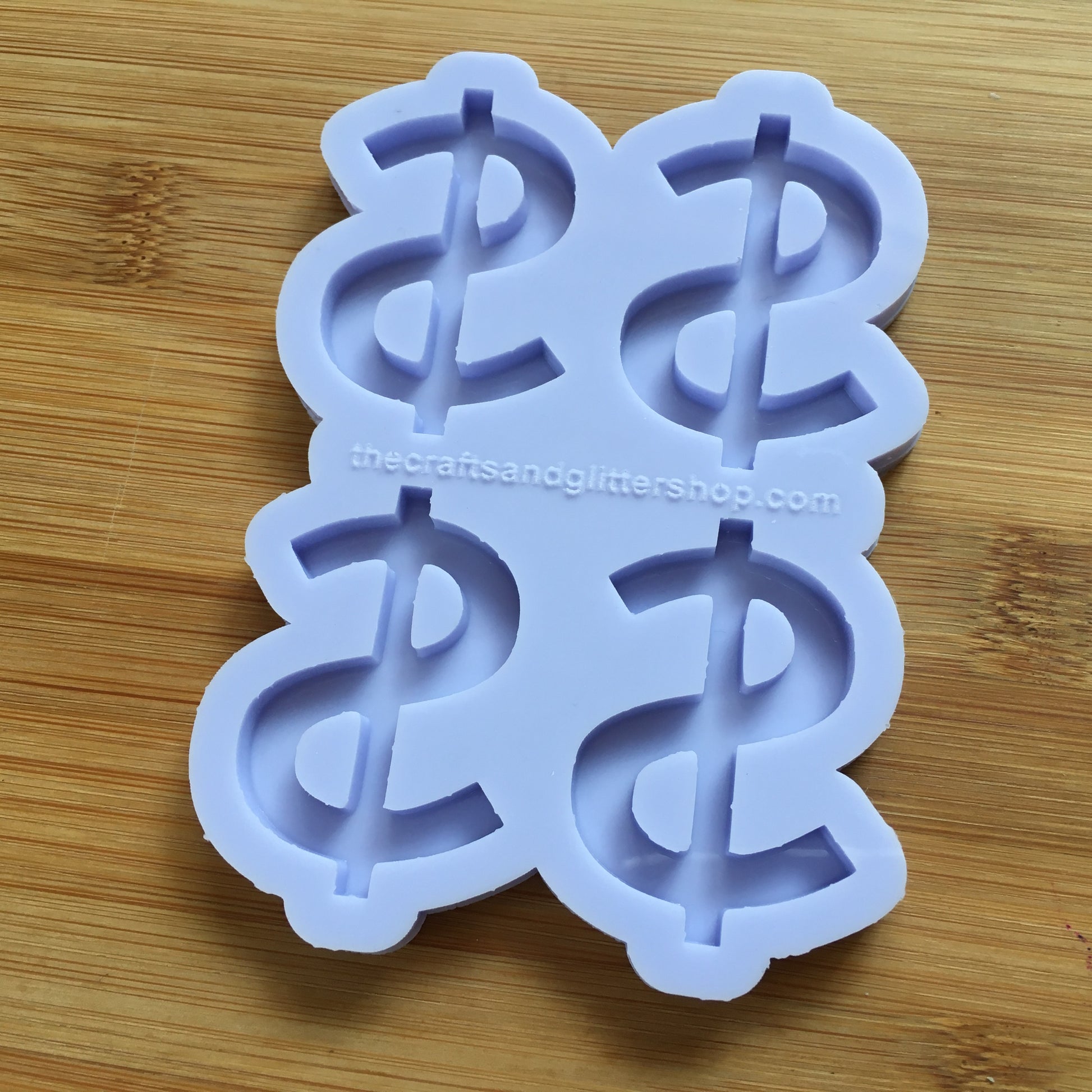 Dollar Sign Silicone Mold - The Crafts and Glitter Shop