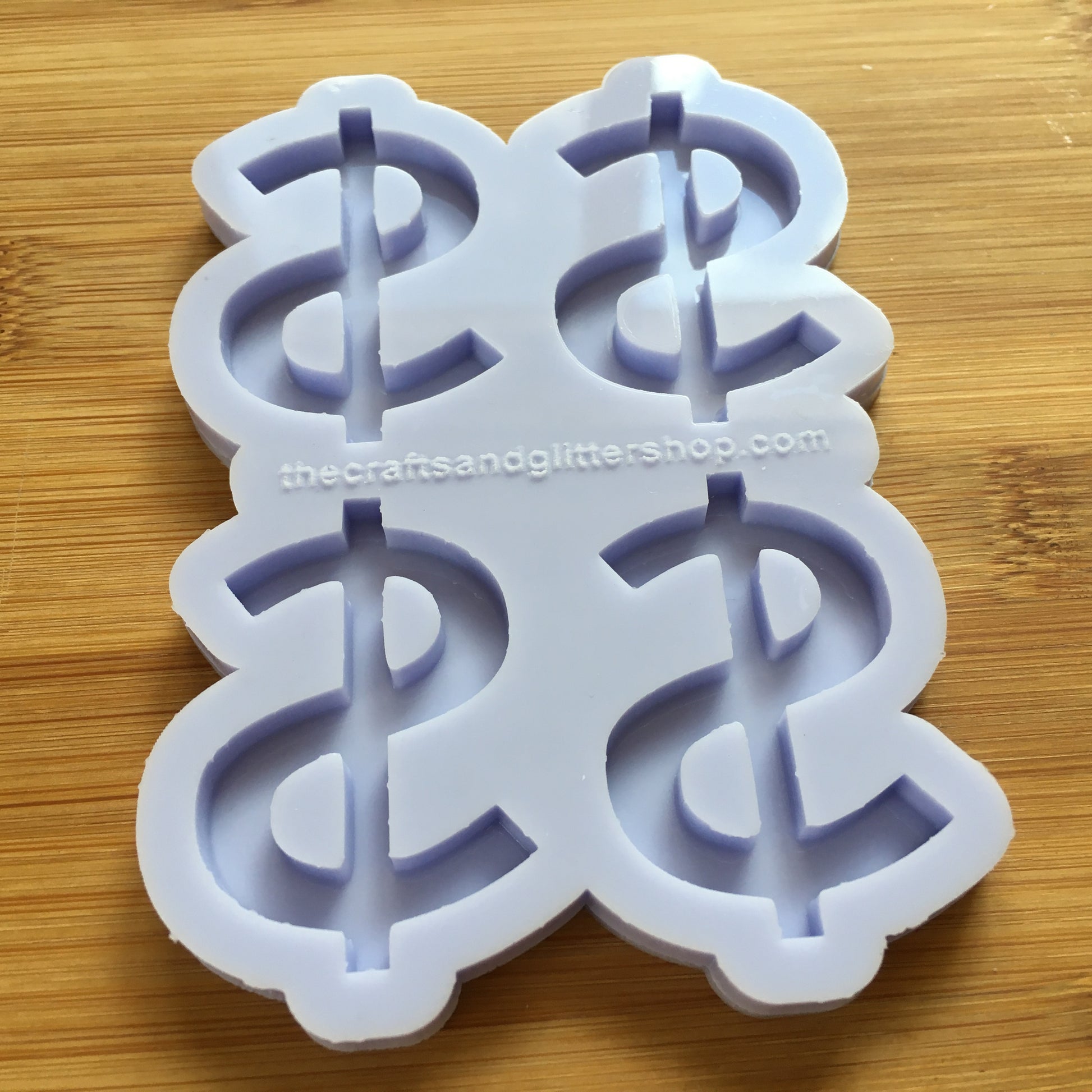 Dollar Sign Silicone Mold - The Crafts and Glitter Shop