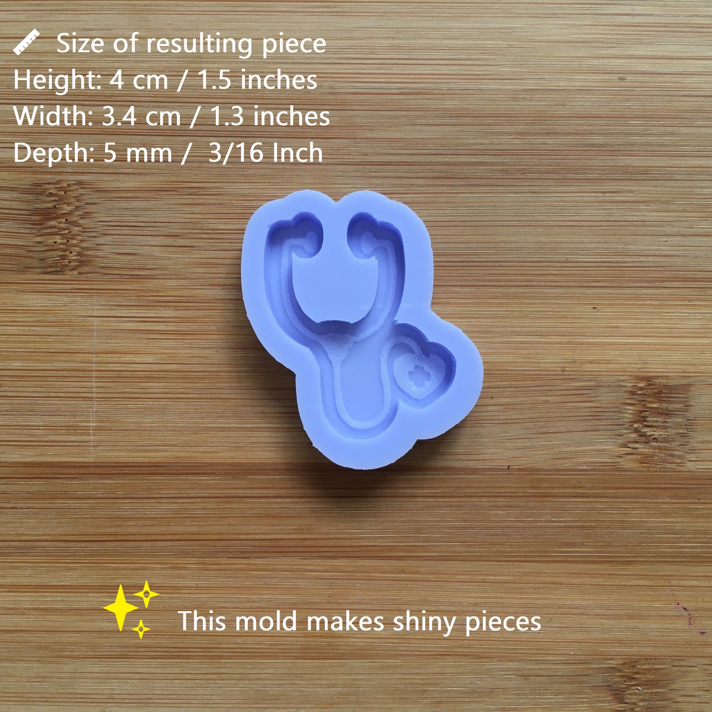 Stethoscope Silicone Mold - The Crafts and Glitter Shop