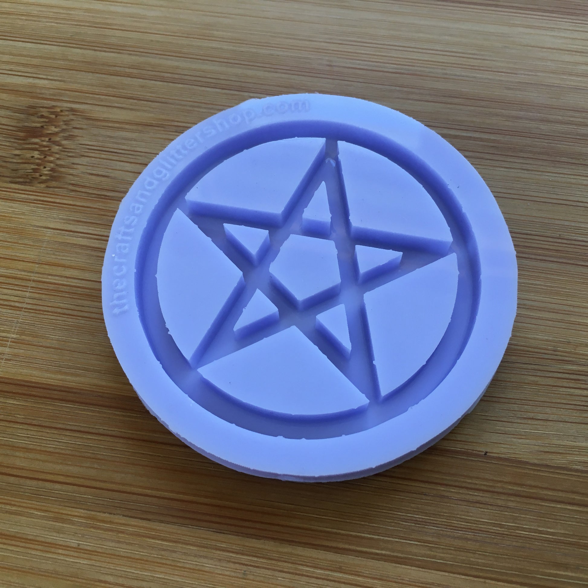 2 inch Pentacle Silicone Mold - The Crafts and Glitter Shop