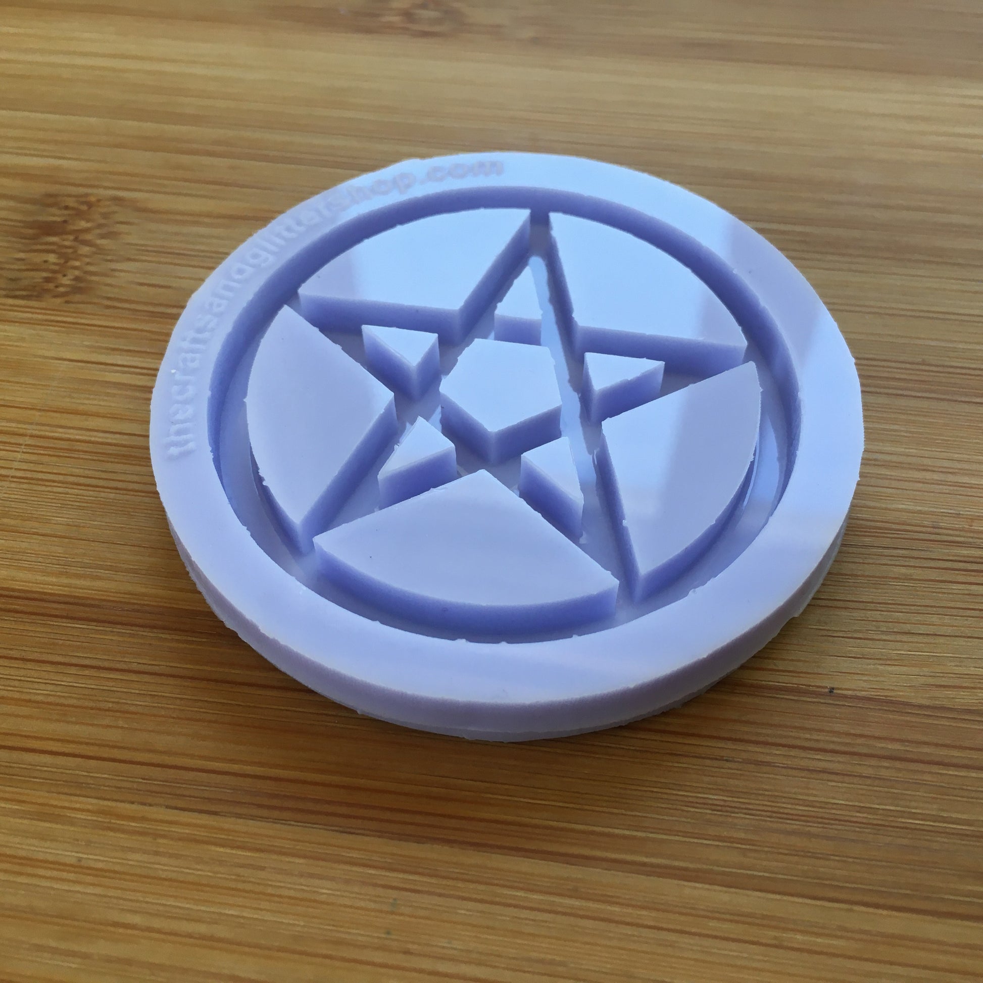 2 inch Pentacle Silicone Mold - The Crafts and Glitter Shop