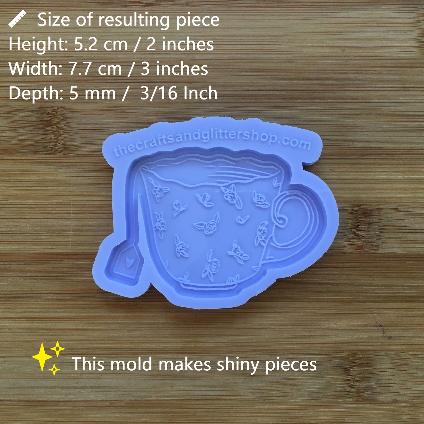 Vintage Floral Teacup Silicone Mold
