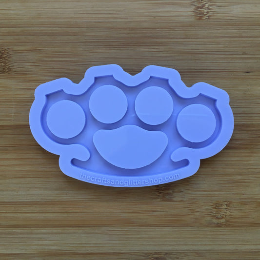 4.7"  Brass Knuckles Silicone Mold - The Crafts and Glitter Shop