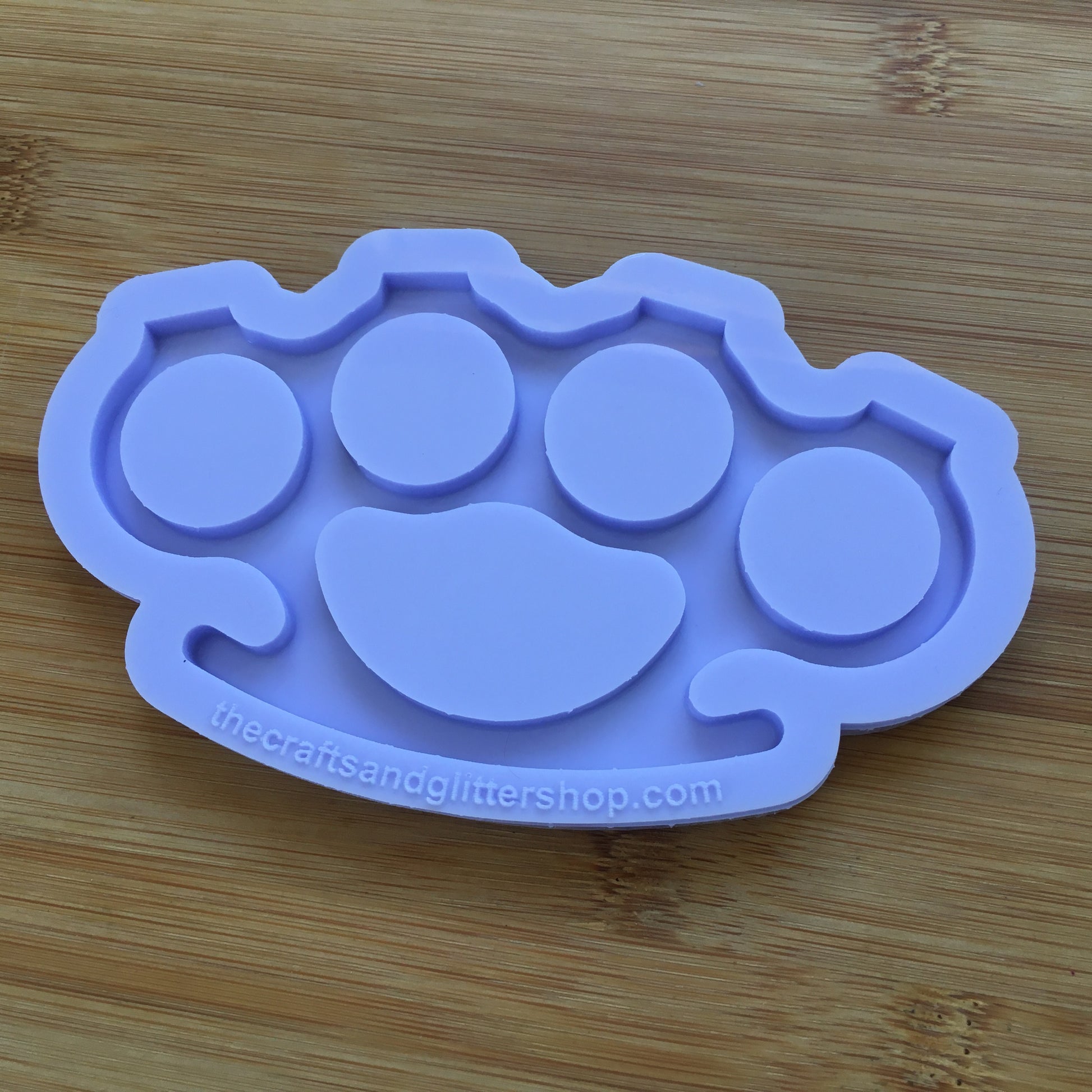 4.7"  Brass Knuckles Silicone Mold - The Crafts and Glitter Shop