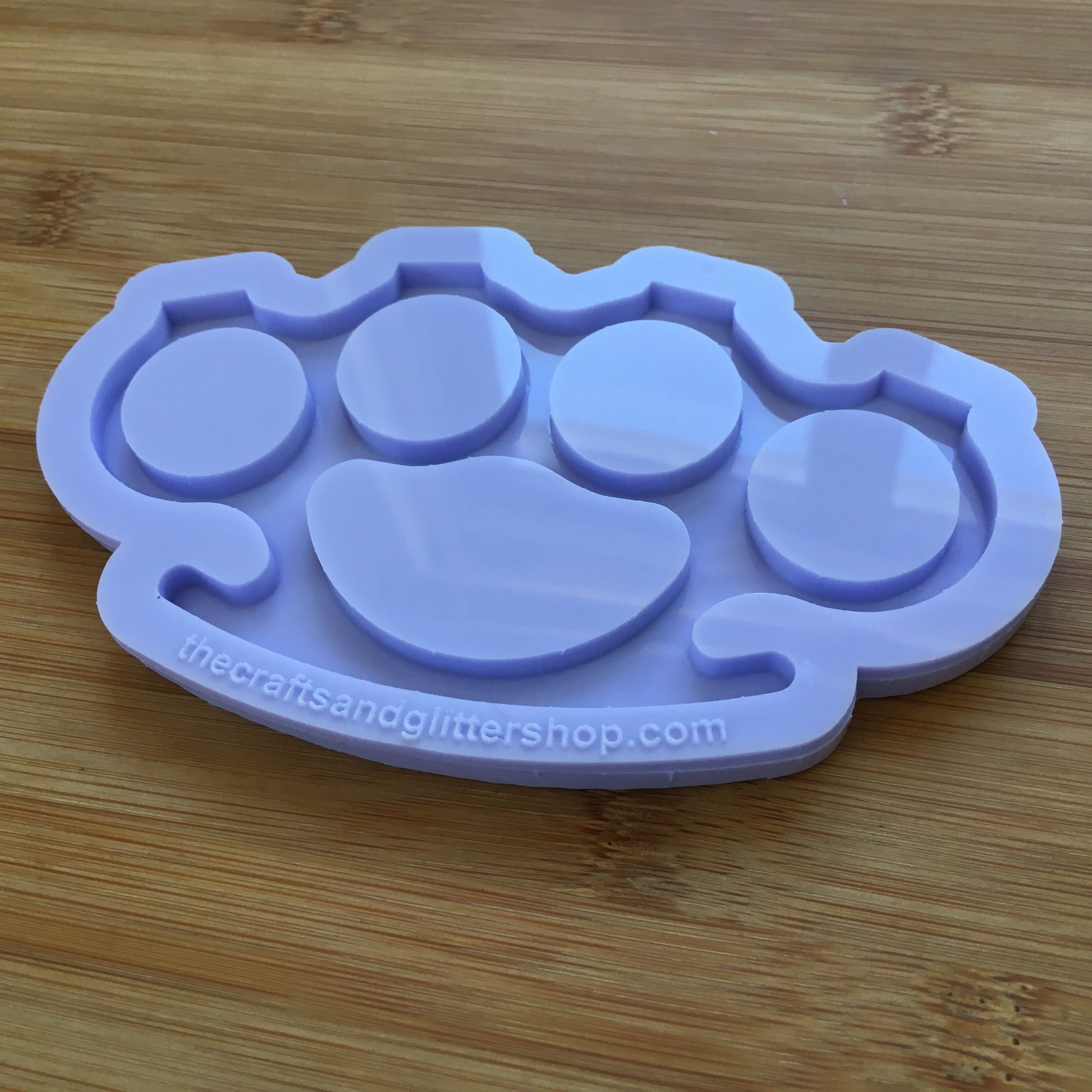 4.7"  Brass Knuckles Silicone Mold - The Crafts and Glitter Shop