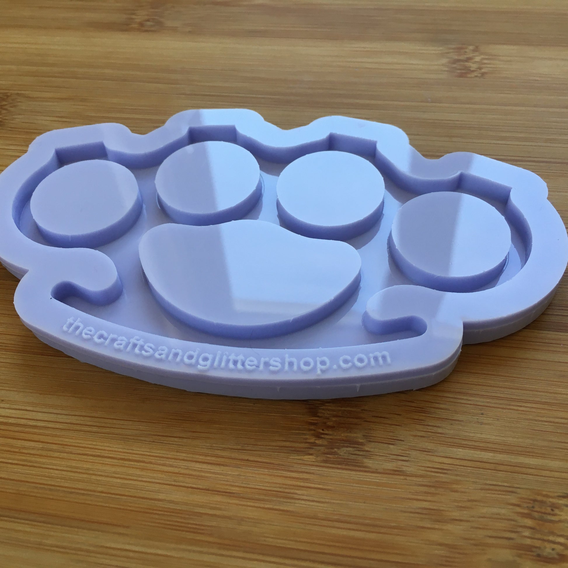 4.7"  Brass Knuckles Silicone Mold - The Crafts and Glitter Shop