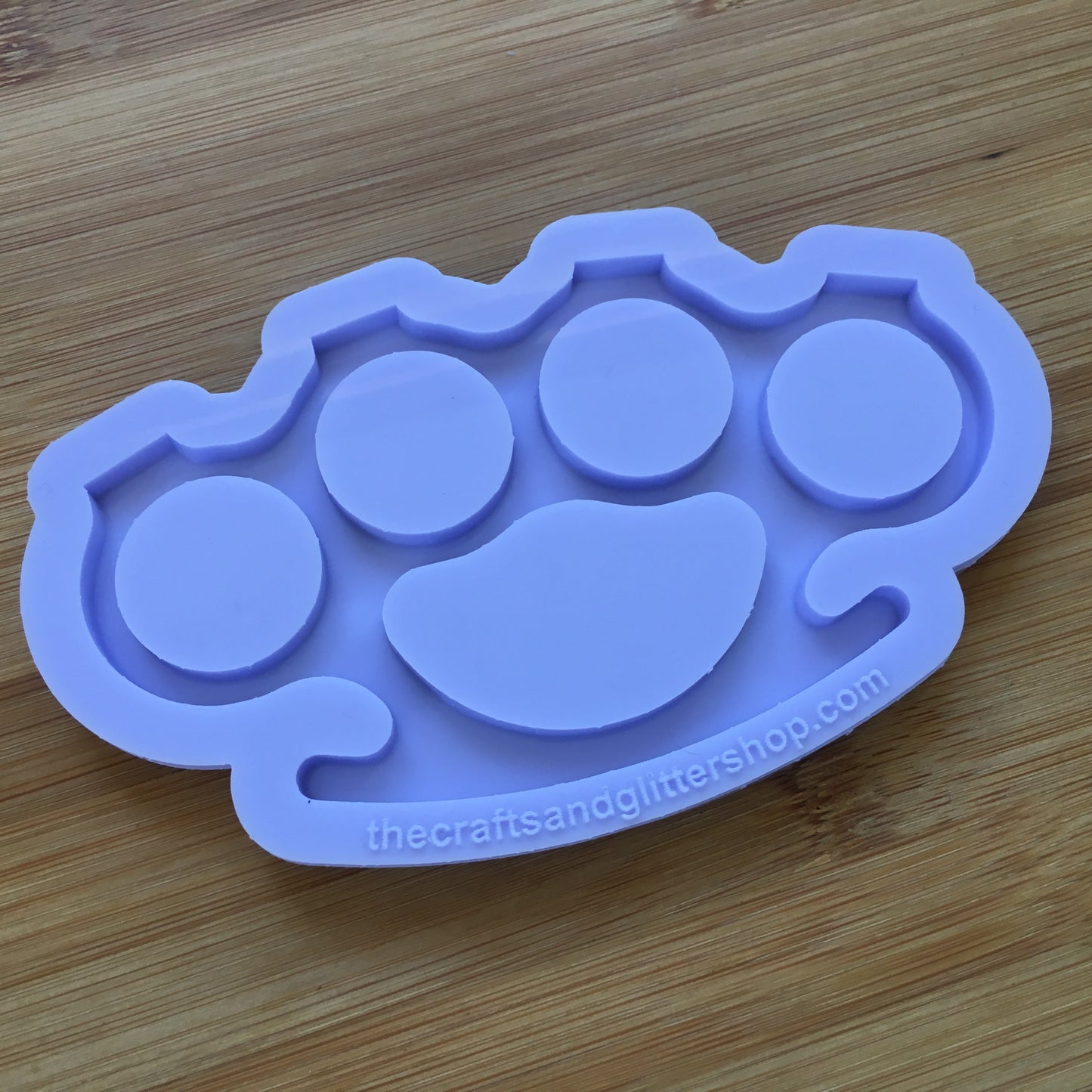 4.7"  Brass Knuckles Silicone Mold - The Crafts and Glitter Shop