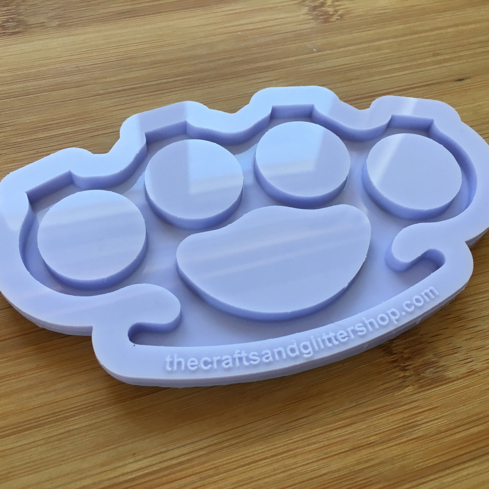 4.7"  Brass Knuckles Silicone Mold - The Crafts and Glitter Shop
