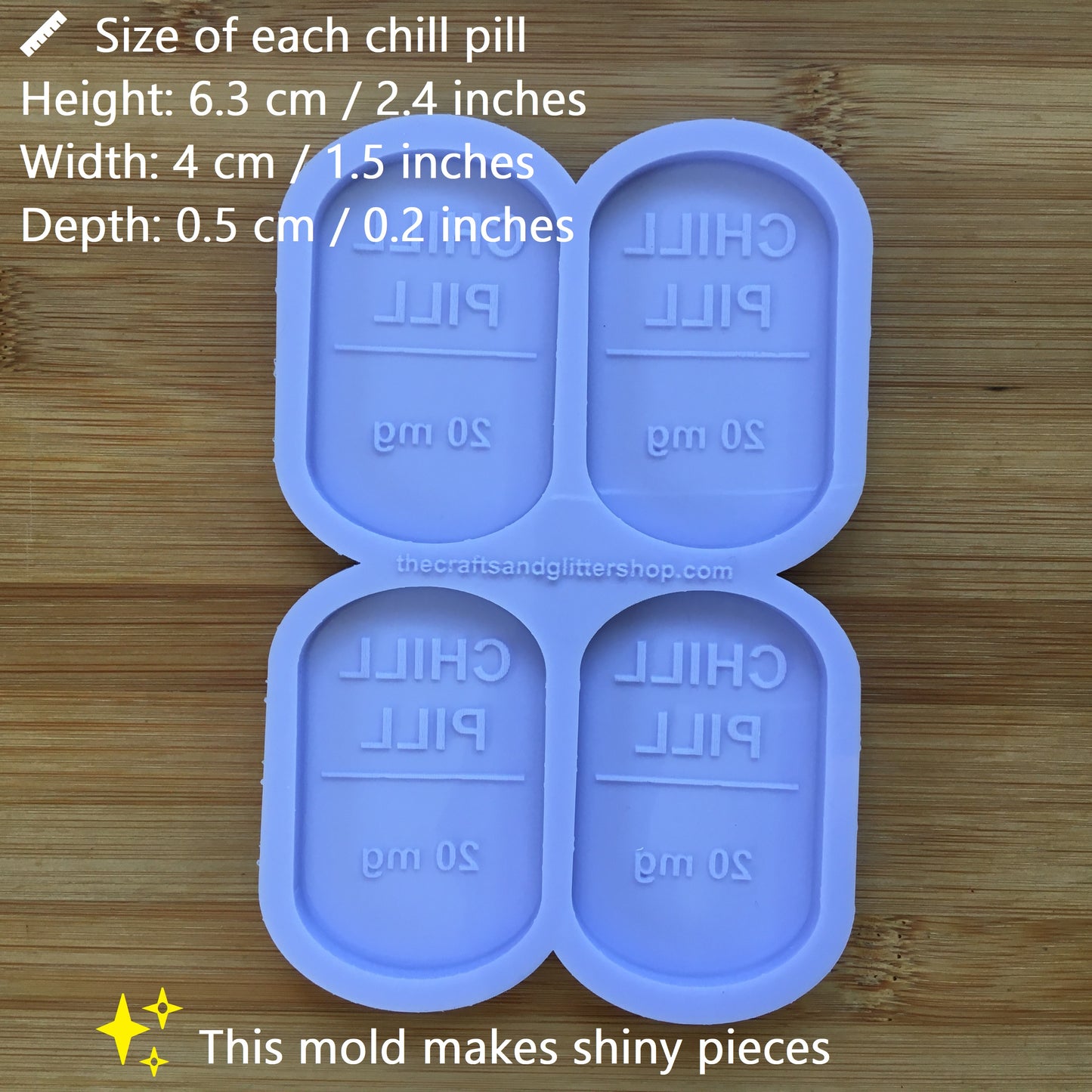 Chill Pill Silicone Mold - The Crafts and Glitter Shop