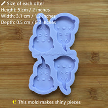 Load image into Gallery viewer, 2&quot; Otter Silicone Mold, Food Safe Silicone Rubber Mould