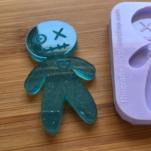 Voodoo Doll Silicone Mold, Food Safe Silicone Rubber Mould - 2 options available