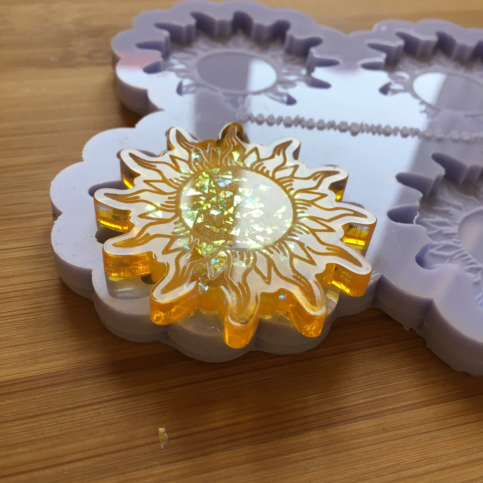 2 inch Sun Silicone Mold - The Crafts and Glitter Shop