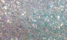 Load image into Gallery viewer, Iridescent White Cellophane Glitter Flakes - Refill Bag - Mylar Glitter Flakes