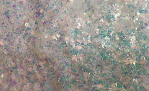Iridescent White Cellophane Glitter Flakes - Refill Bag - Mylar Glitter Flakes