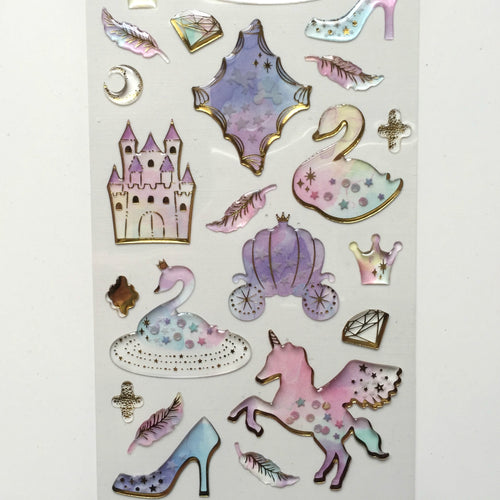 Unicorn Epoxy Stickers - 1 Sheet