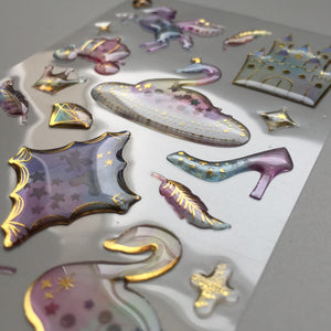 Unicorn Epoxy Stickers - 1 Sheet