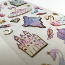 Load image into Gallery viewer, Unicorn Epoxy Stickers - 1 Sheet